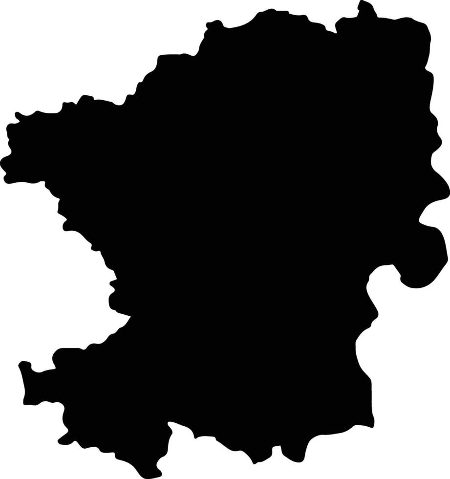Chandrapur India silhouette map vector
