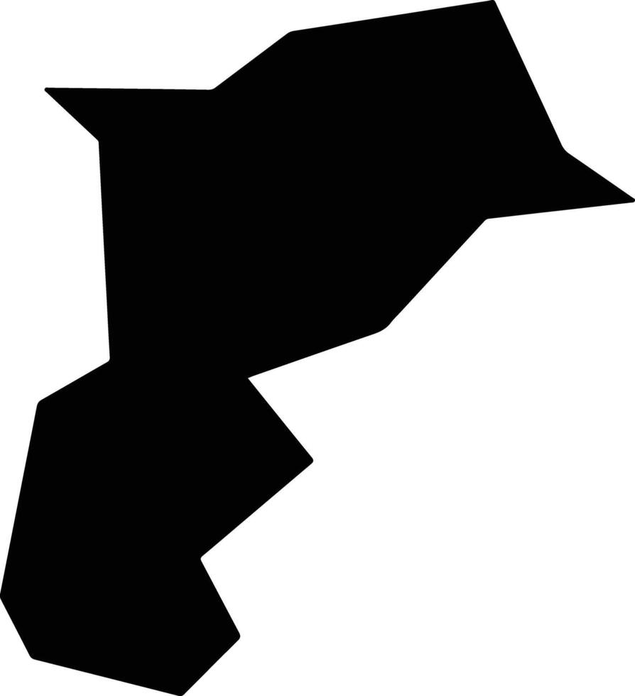 Changdeshi China silhouette map vector