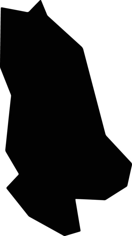Changduxian China silhouette map vector