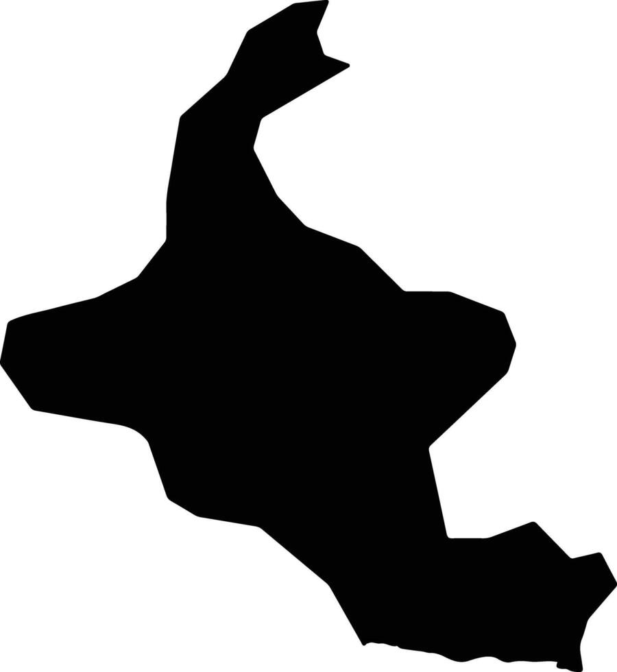 Changdo North Korea silhouette map vector