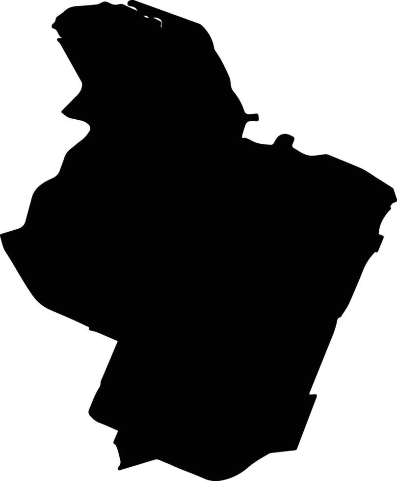 CHANGI Singapore silhouette map vector