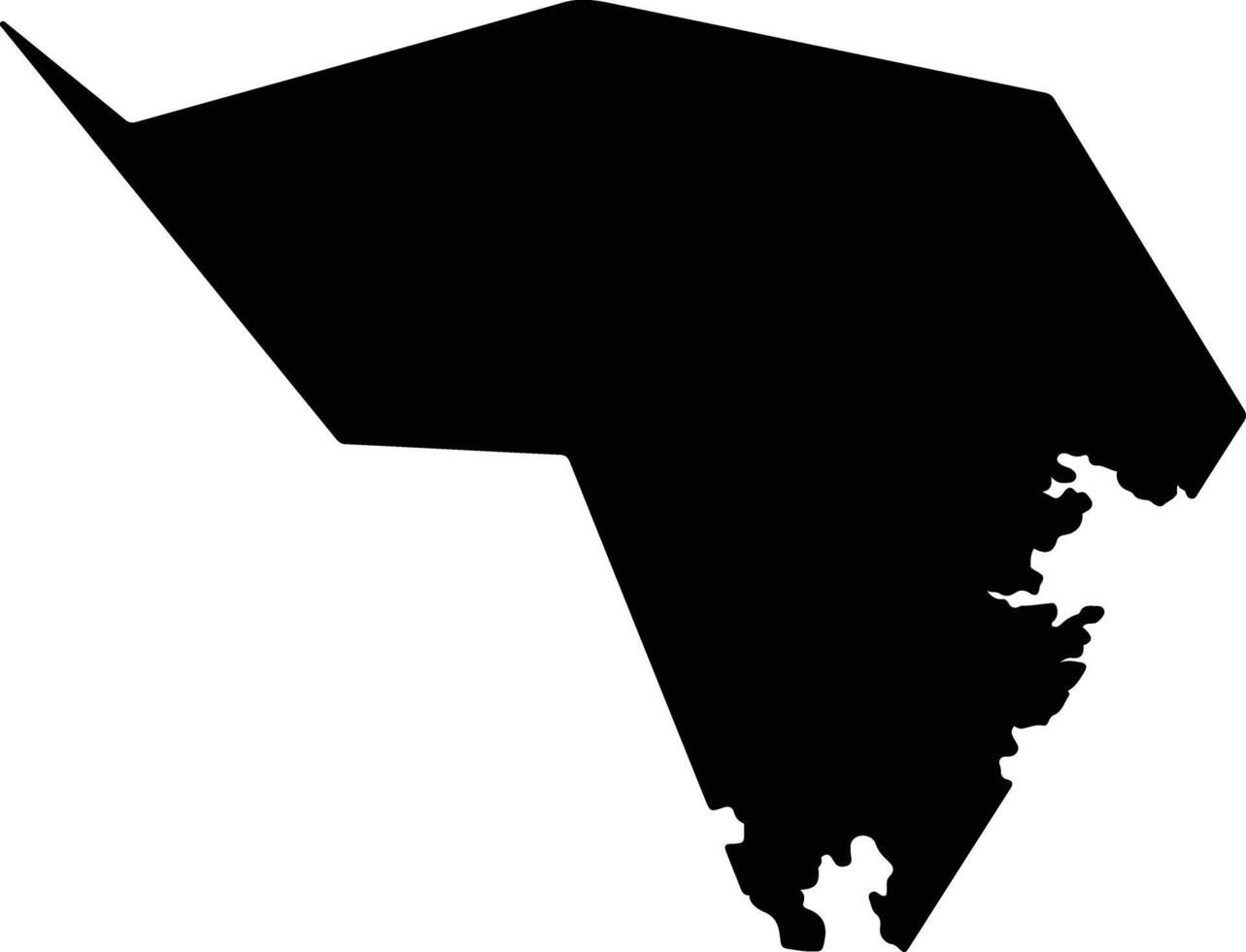 Changnanxian China silhouette map vector