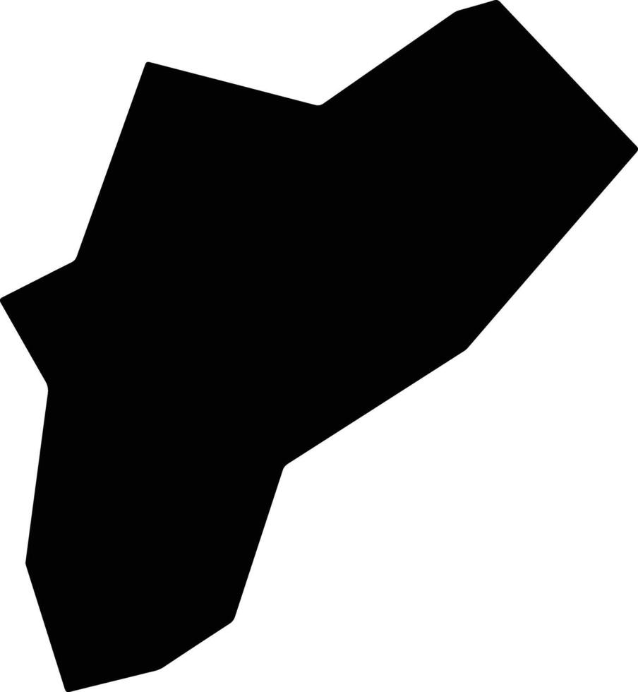 Changningxian China silhouette map vector