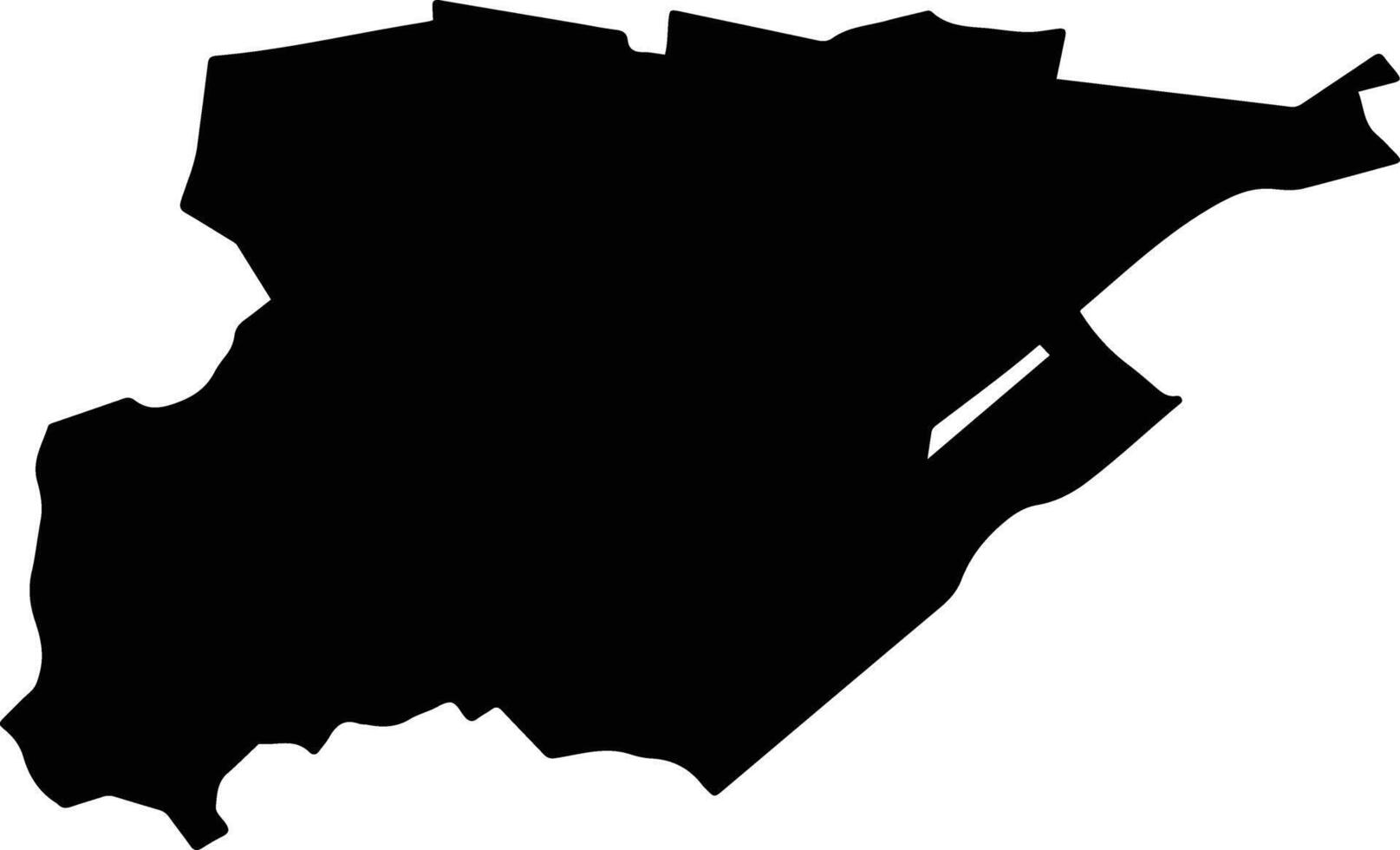 Changzhi Taiwan silhouette map vector
