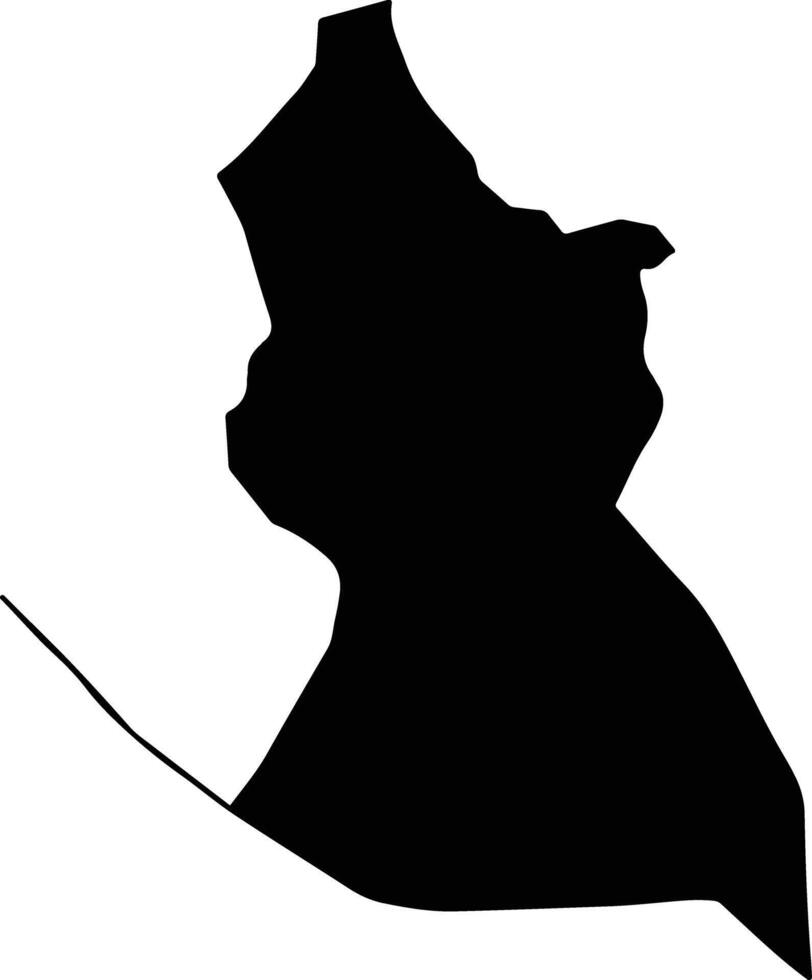Chantrea Cambodia silhouette map vector