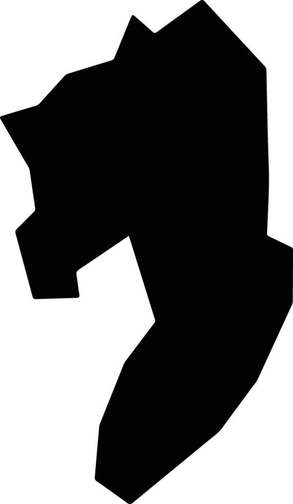 Chanthabuly Laos silhouette map vector
