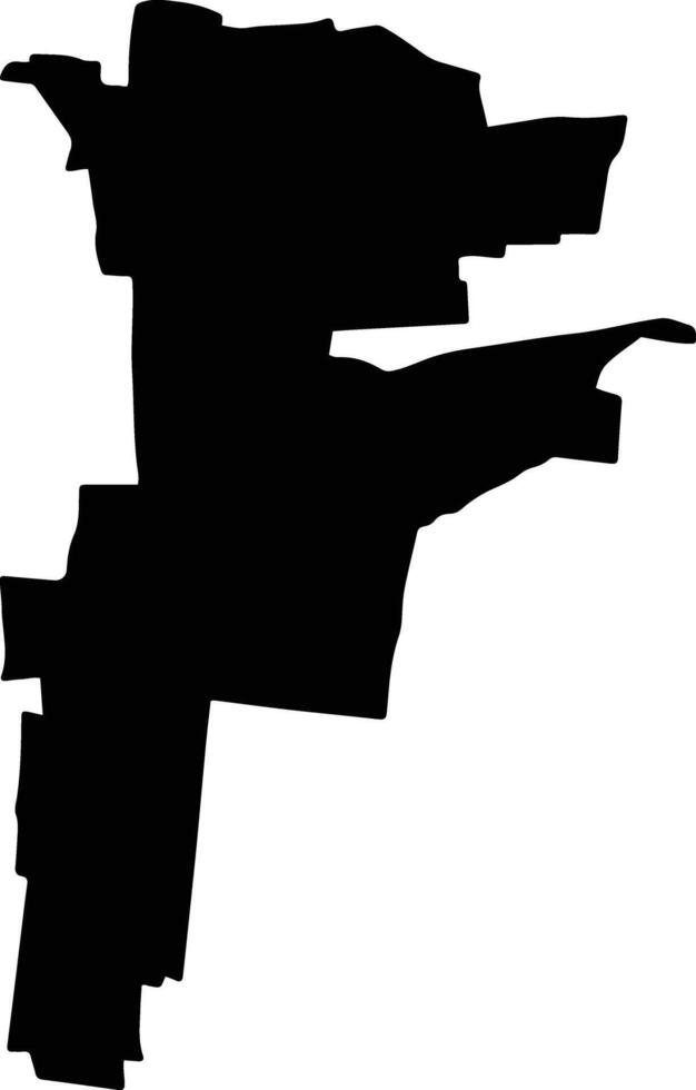 Chankom Mexico silhouette map vector