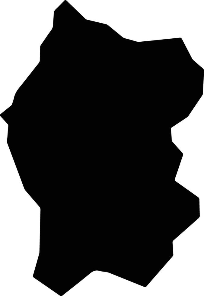 Chapa Dara Afghanistan silhouette map vector