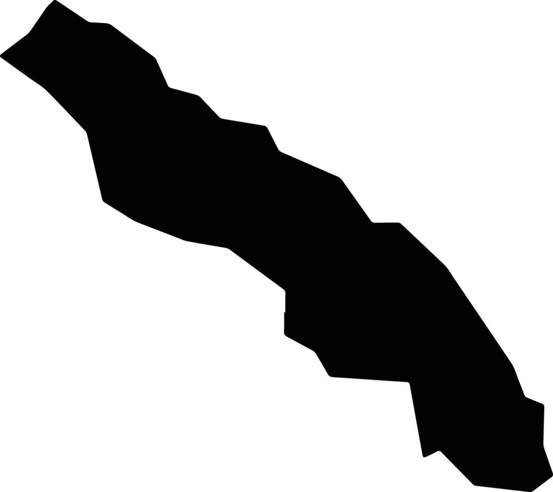 Chapada de Areia Brazil silhouette map vector