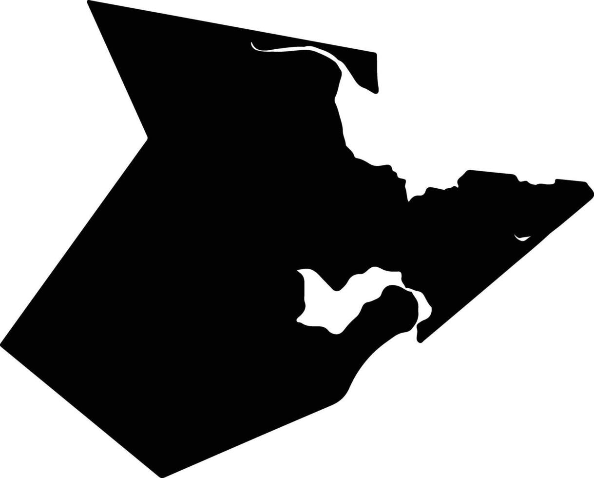 Chaoyangxian China silhouette map vector