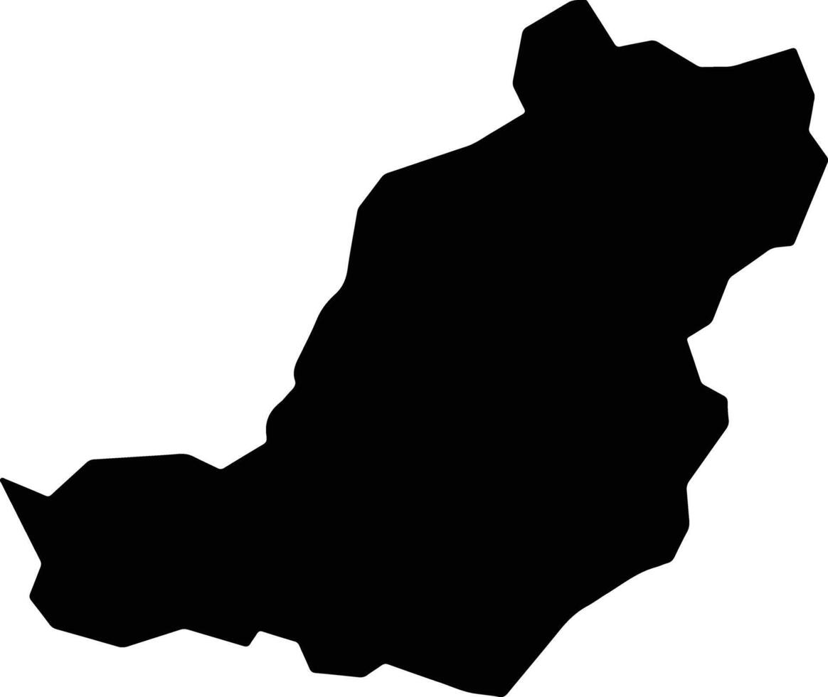 Chapada da Natividade Brazil silhouette map vector