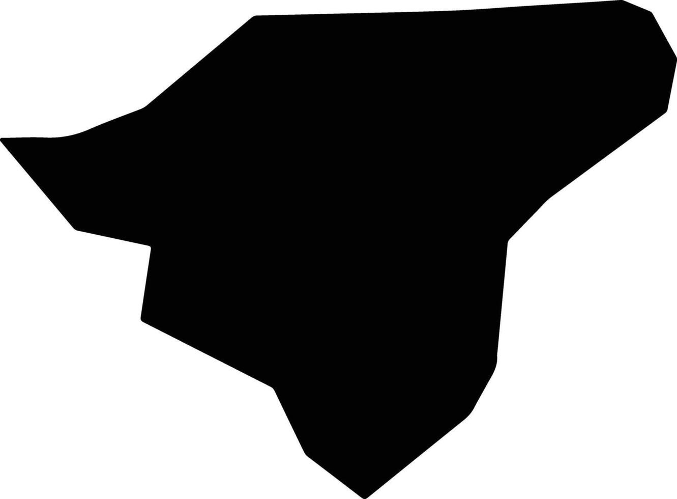 Chaparhar Afghanistan silhouette map vector