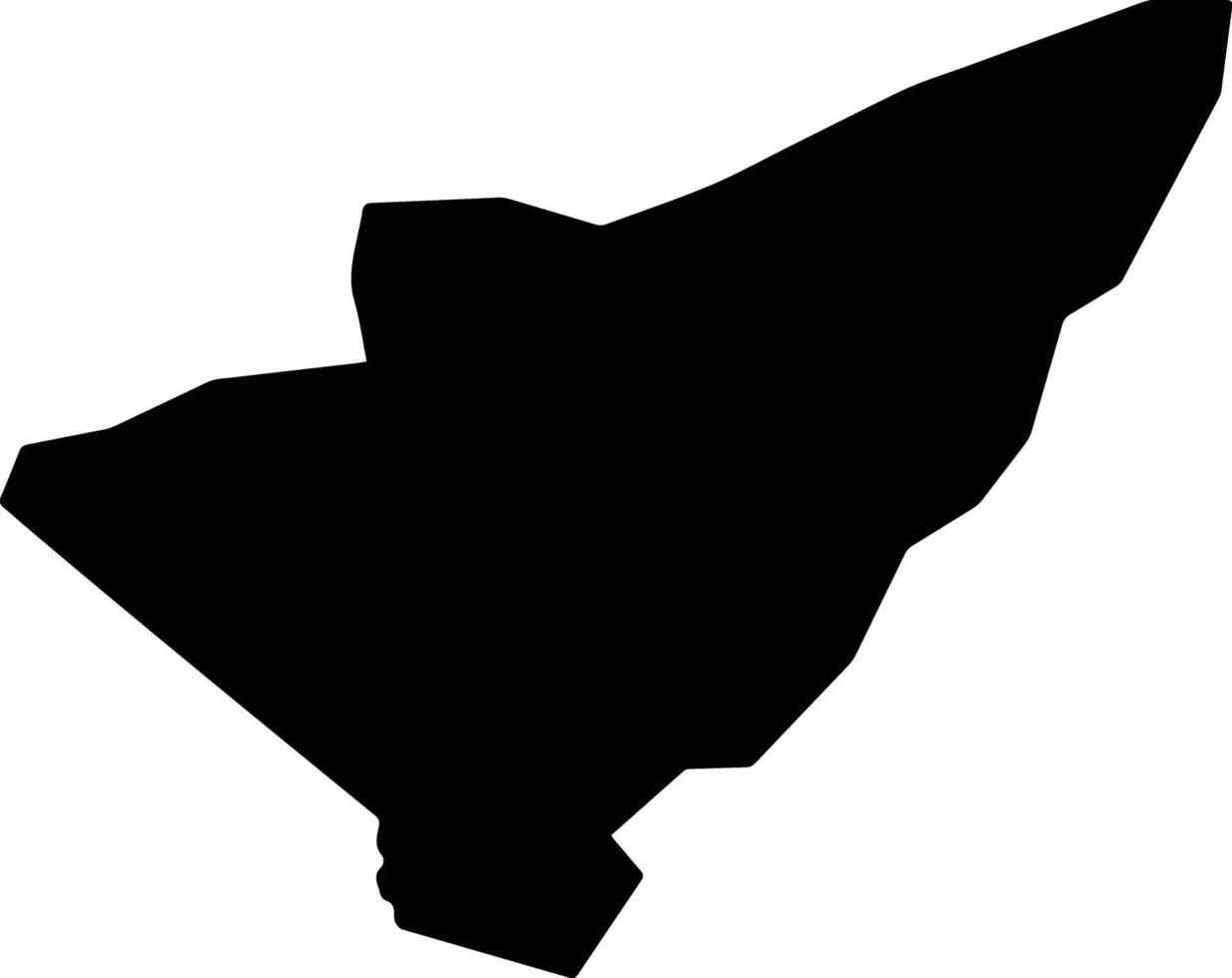 Chargharay Bhutan silhouette map vector