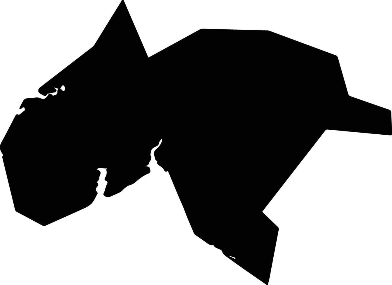 Charles United States silhouette map vector