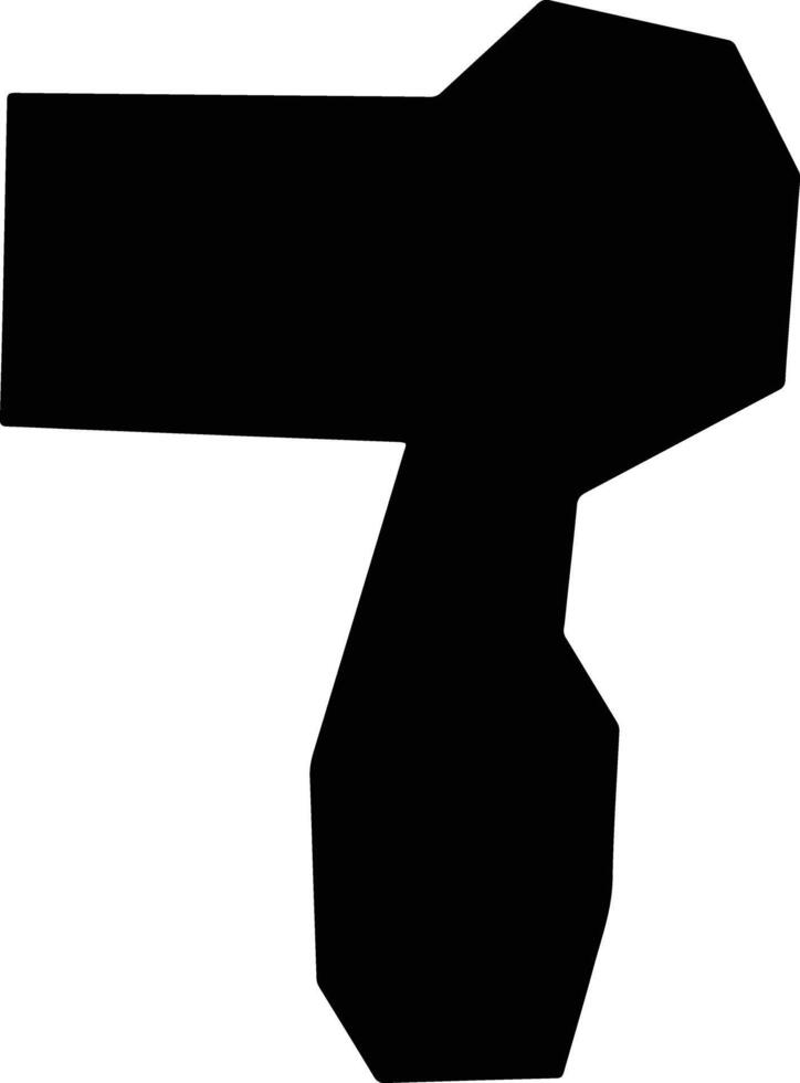 Charlton United States silhouette map vector