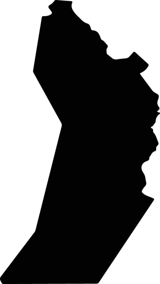Chartak Uzbekistan silhouette map vector
