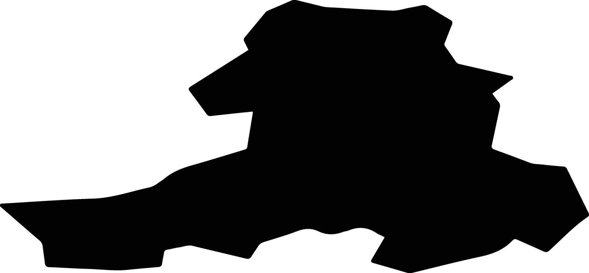 Chashniki Belarus silhouette map vector
