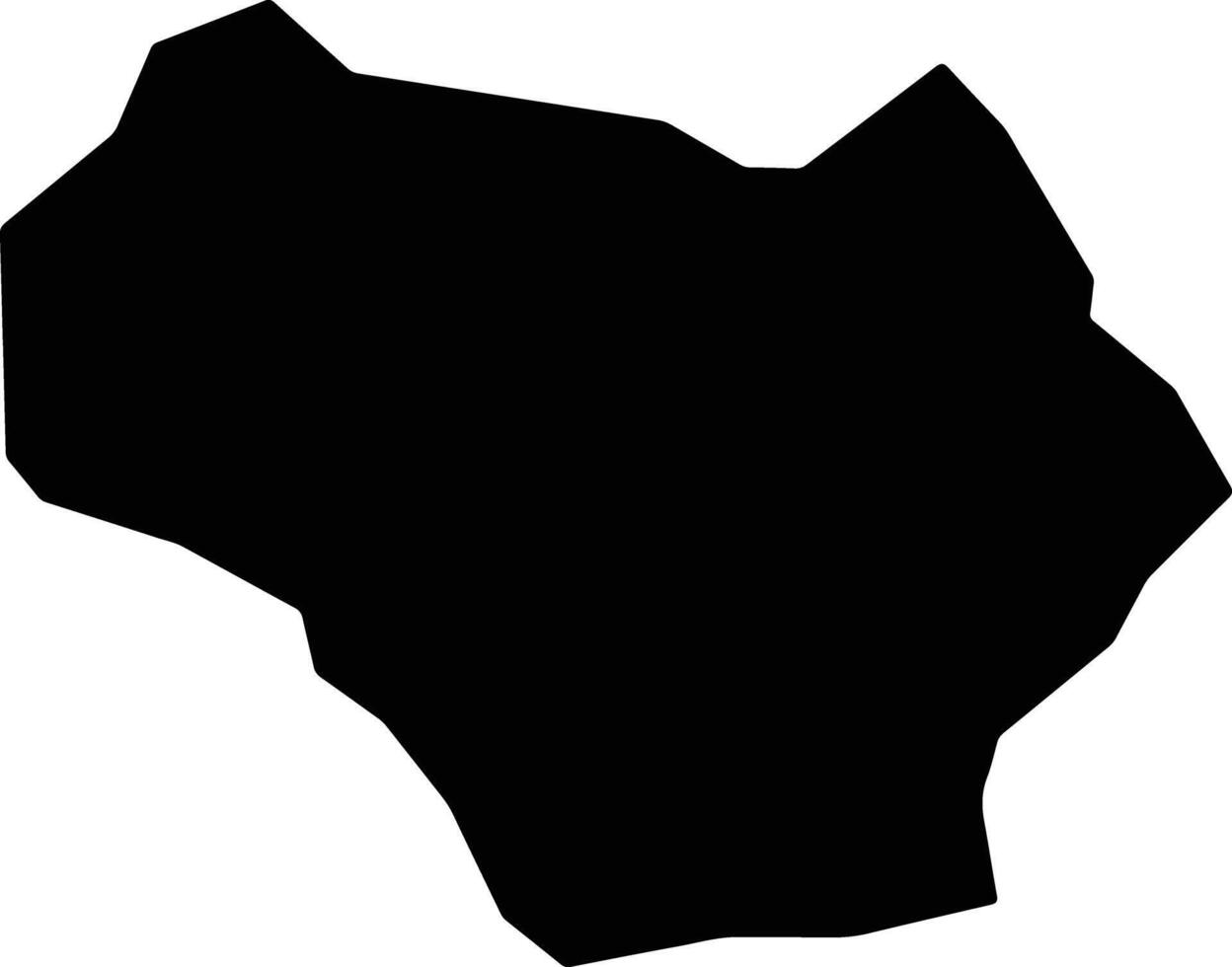 Chaskhar Bhutan silhouette map vector