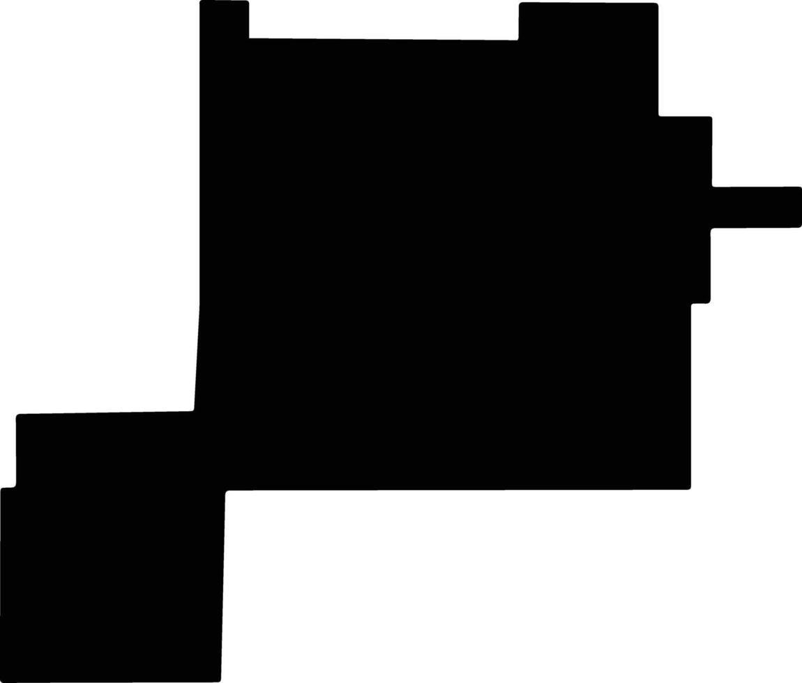 Chaves United States silhouette map vector
