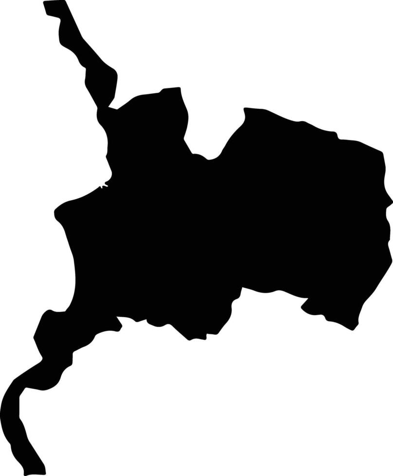 Checheng Taiwan silhouette map vector