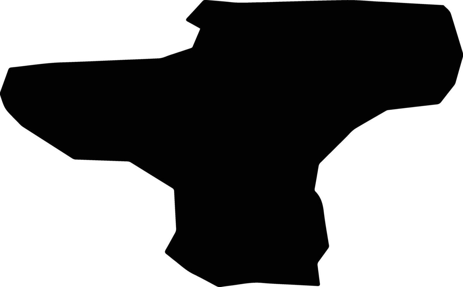 Chedepo Liberia silhouette map vector
