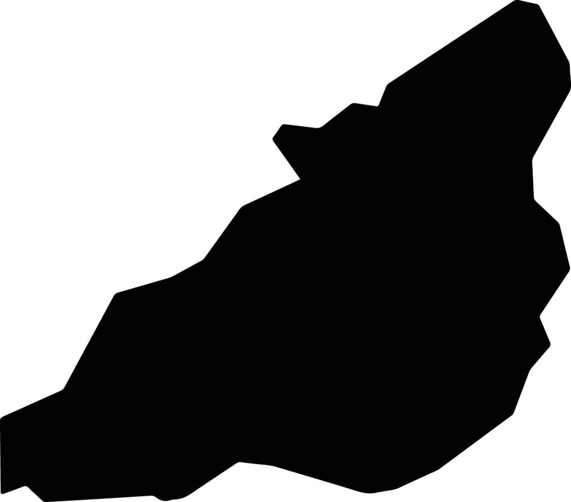 Chekwii Uganda silhouette map vector