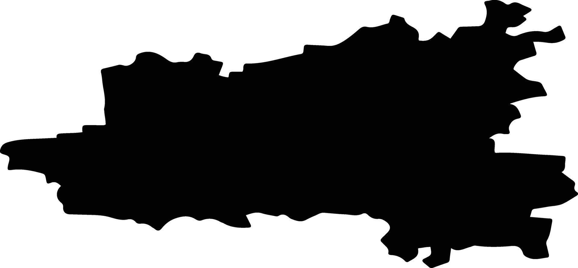 Chekhovsky District Russia silhouette map vector