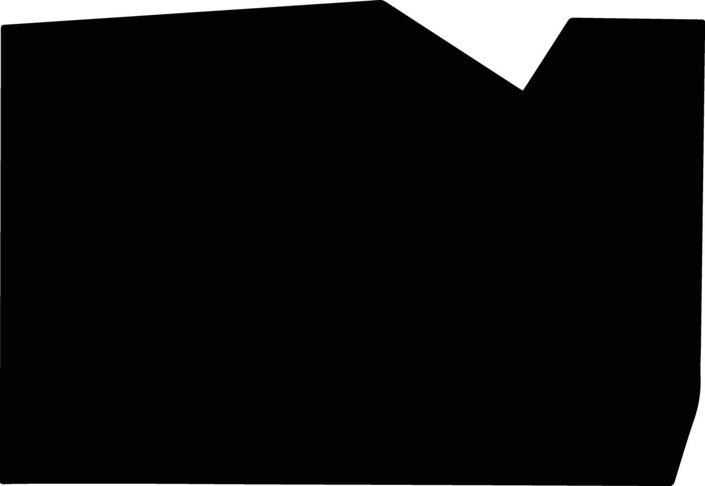 Chemung United States silhouette map vector