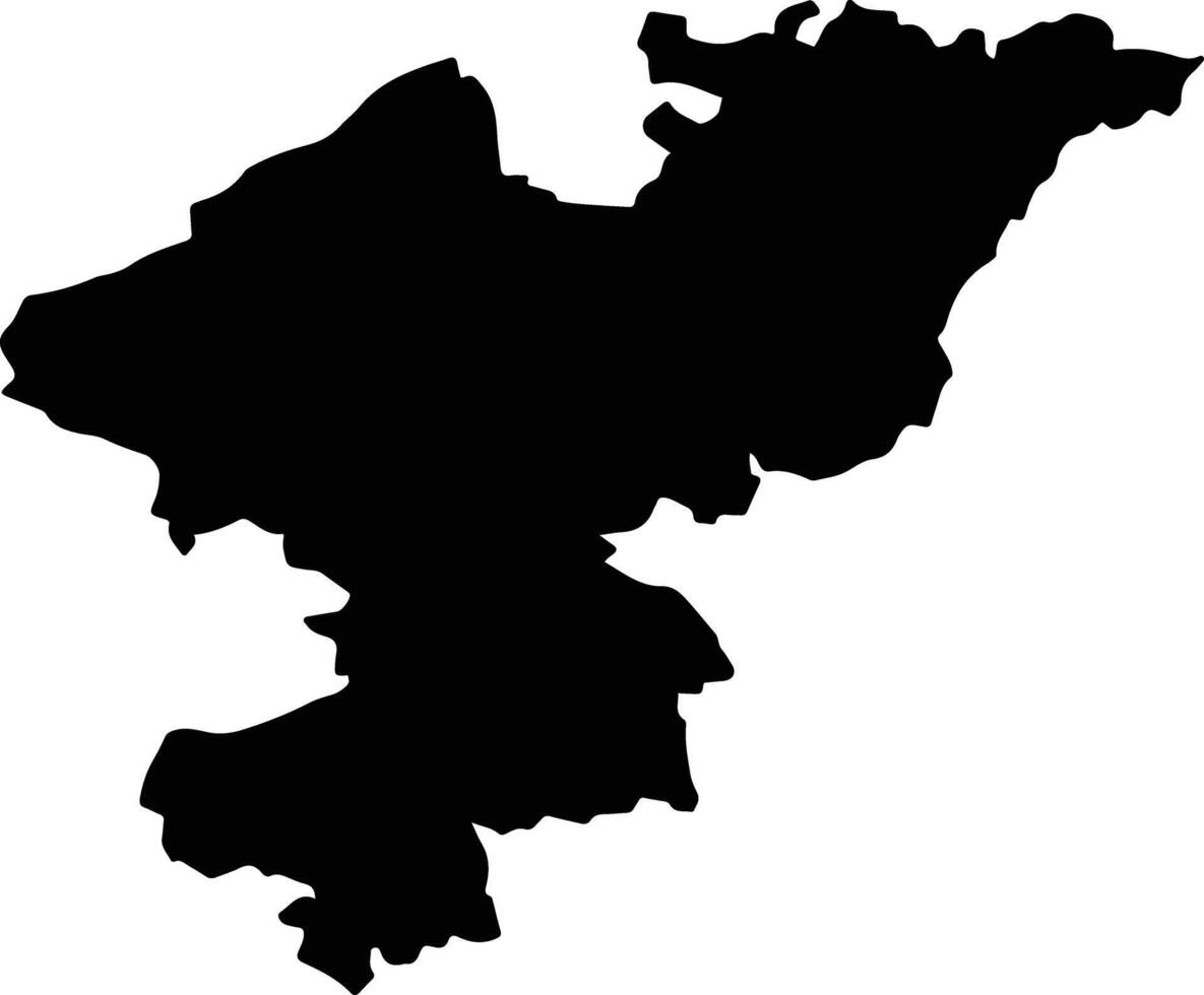 Chengalputtu India silhouette map vector