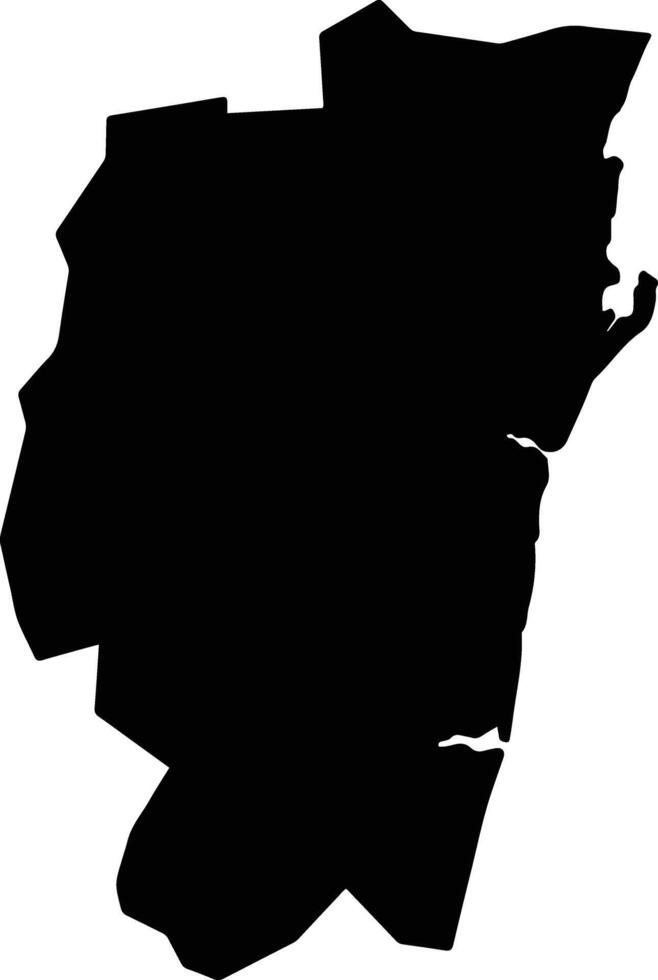 Chennai India silhouette map vector