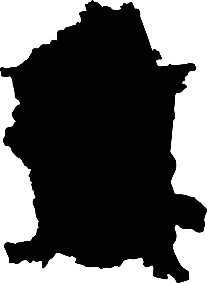 Chereponi Ghana silhouette map vector