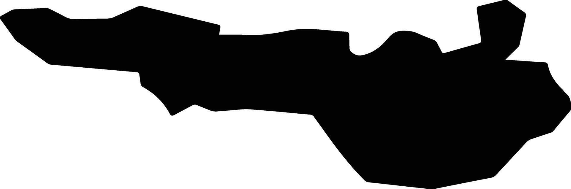 Cherepovets Russia silhouette map vector