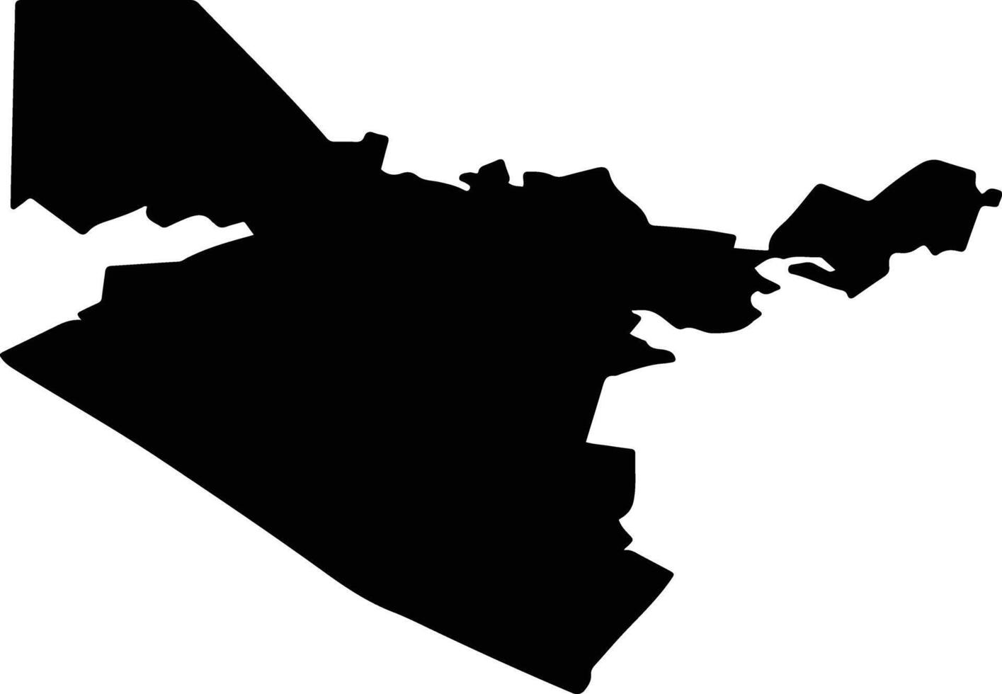 Cherdaklinsky District Russia silhouette map vector