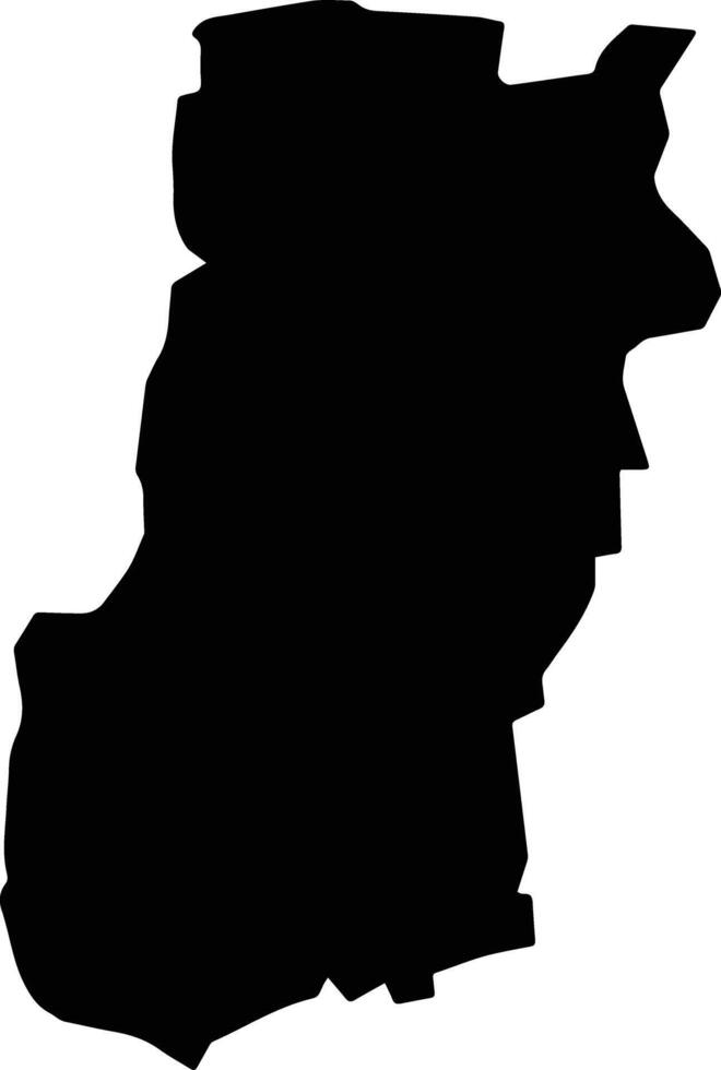 Cheung Prey Cambodia silhouette map vector