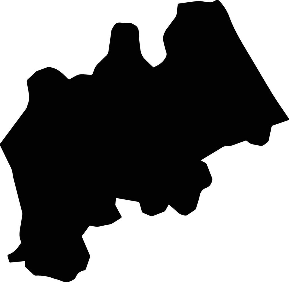 Chesumei Kenya silhouette map vector