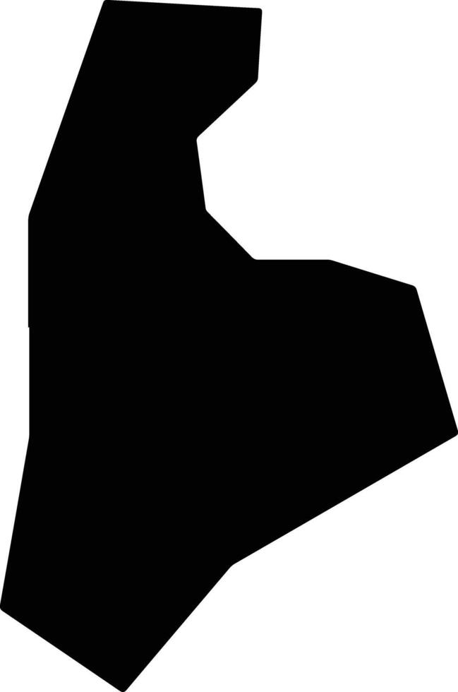 Chhuzagang Bhutan silhouette map vector