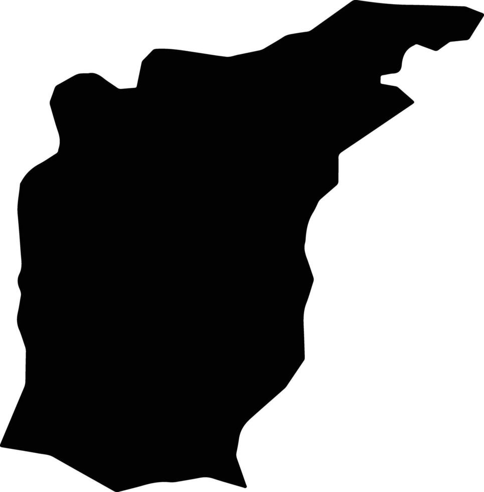 Chiantla Guatemala silhouette map vector