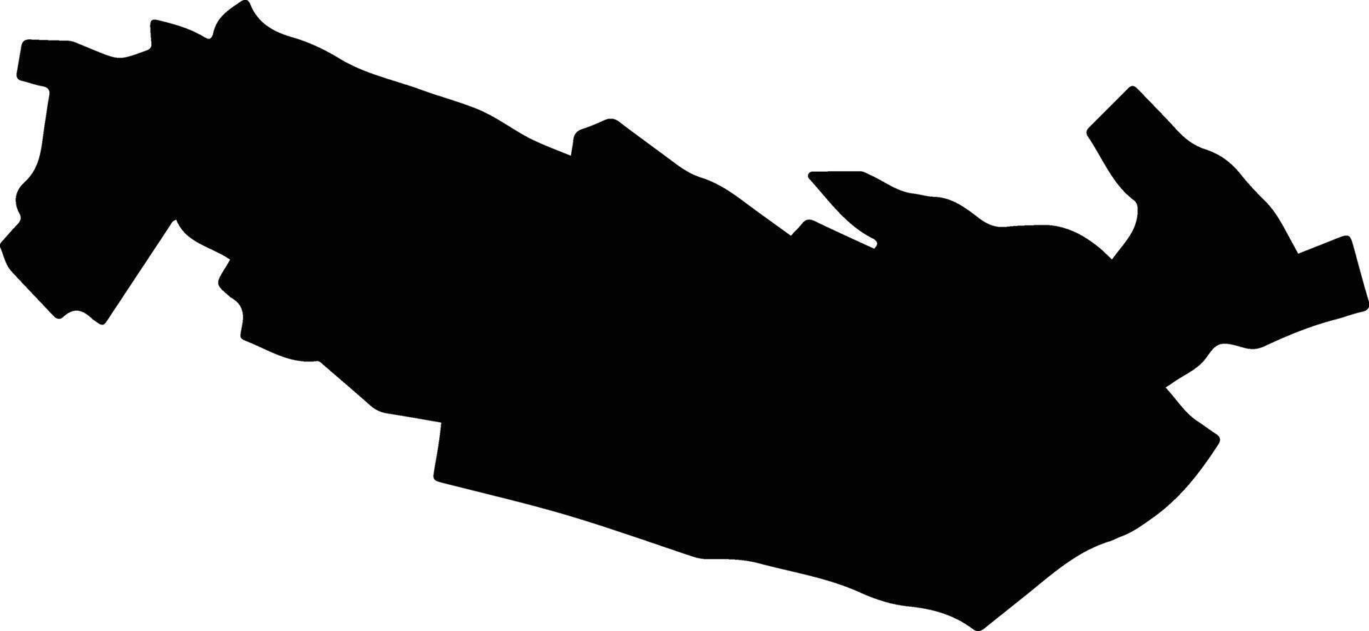Chiautempan Mexico silhouette map vector