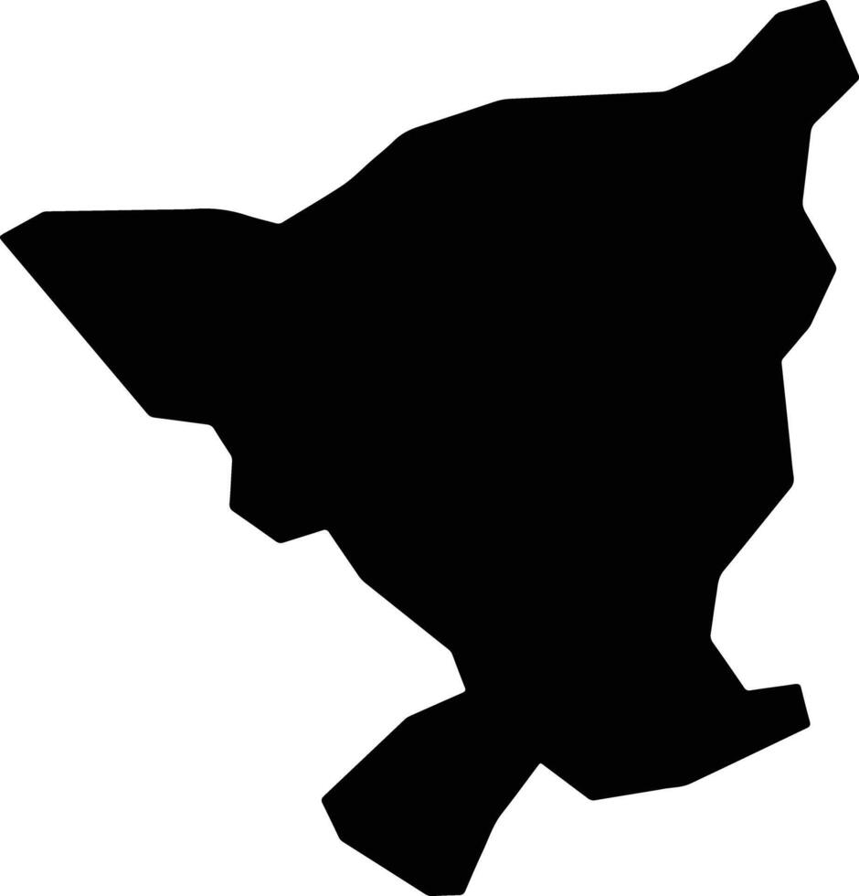 Chichicastenango Guatemala silhouette map vector