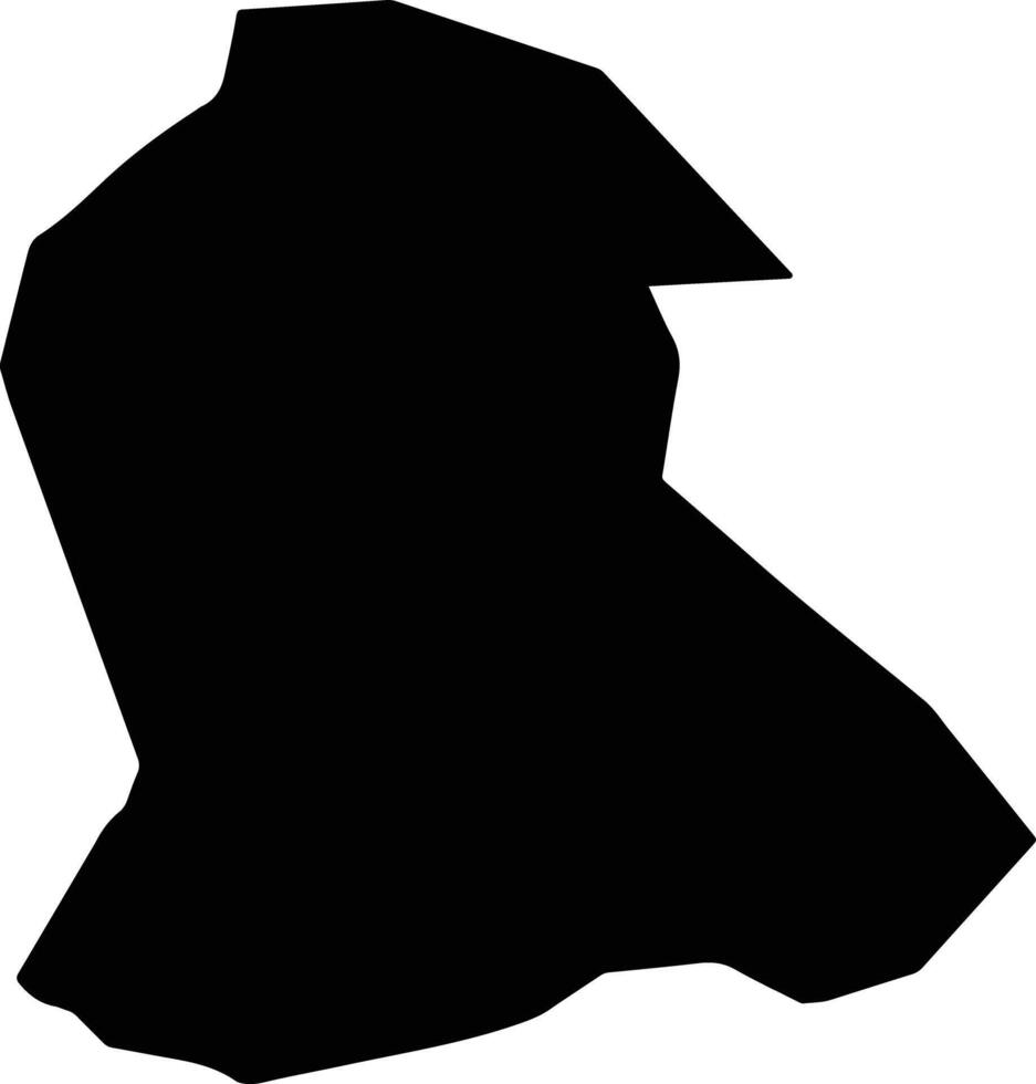 Chiesanuova San Marino silhouette map vector