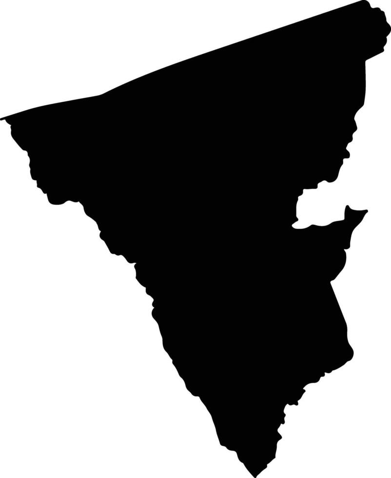 Chifunde Mozambique silhouette map vector