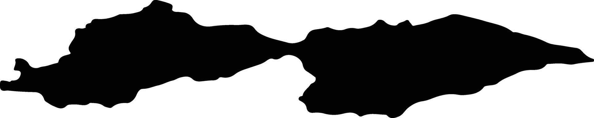 CHIHERU DE JOS Romania silhouette map vector
