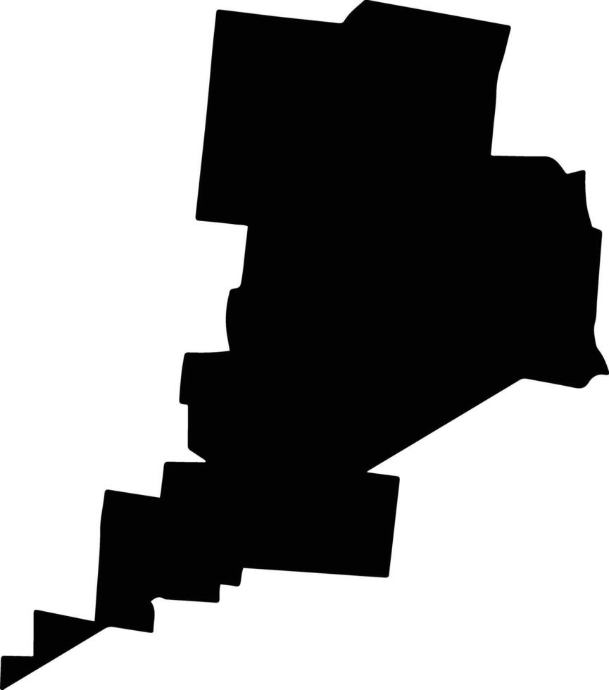 Chikindzonot Mexico silhouette map vector