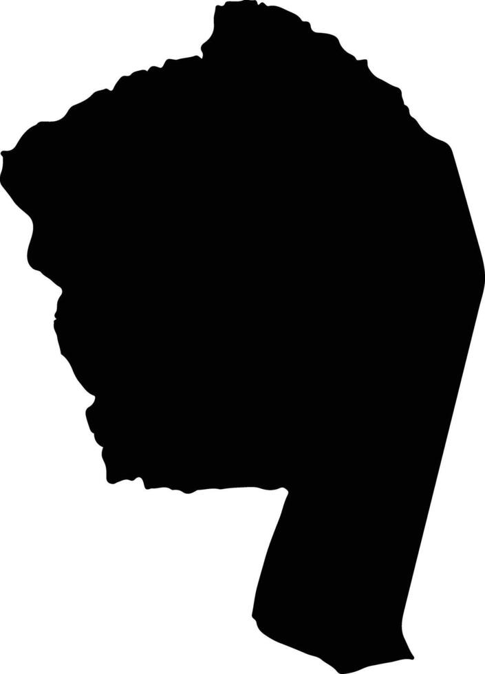 Chifunabuli Zambia silhouette map vector
