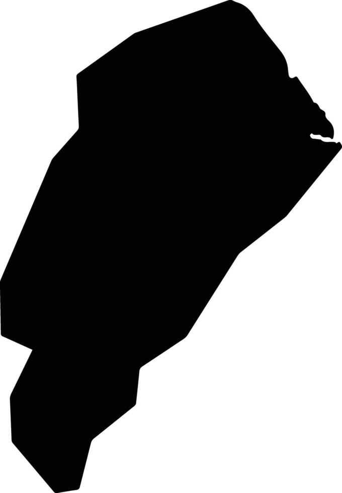 Chikujo Japan silhouette map vector