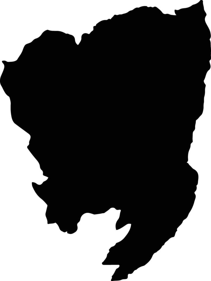 Chillanes Ecuador silhouette map vector