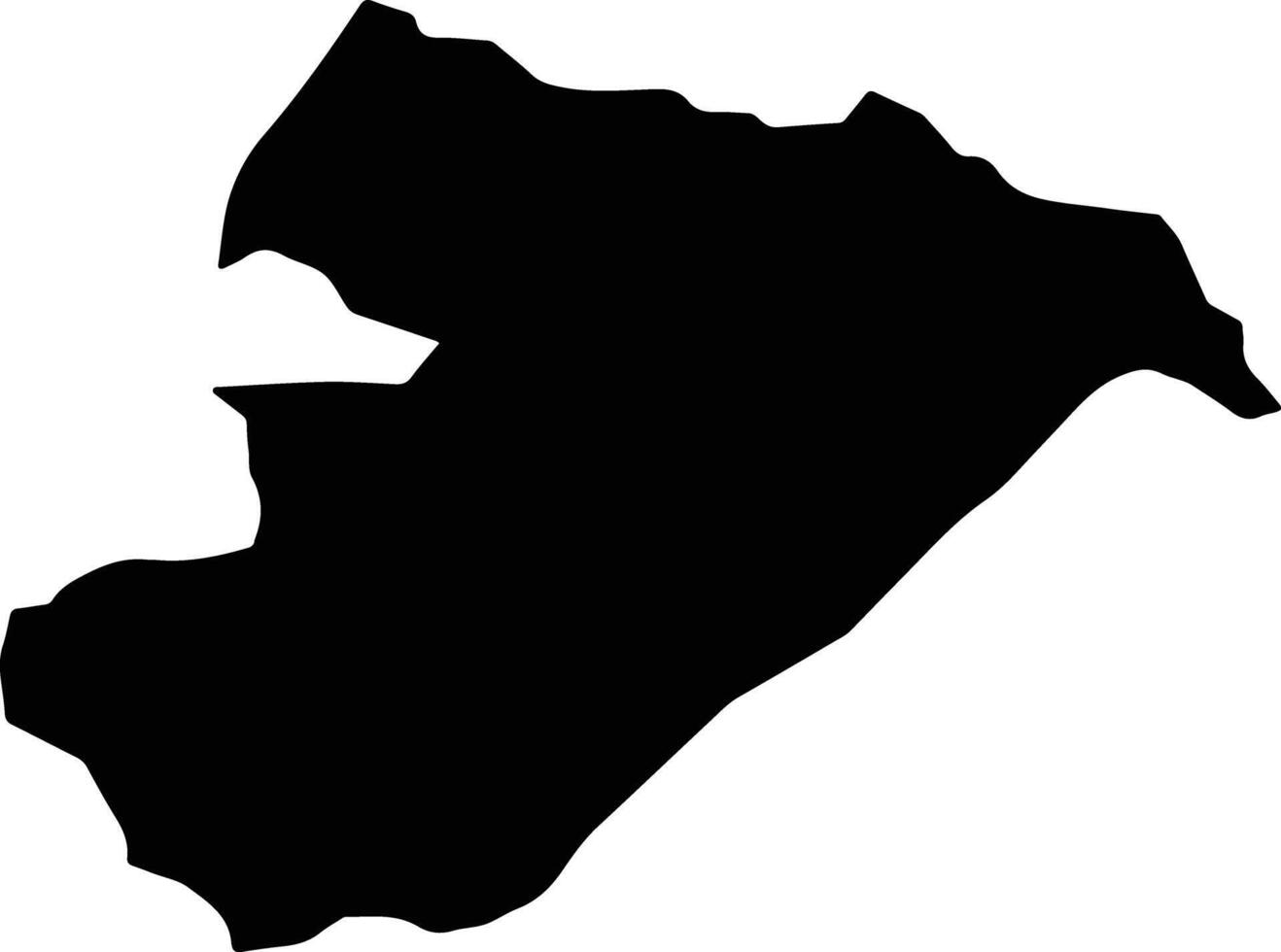 Chimtal Afghanistan silhouette map vector