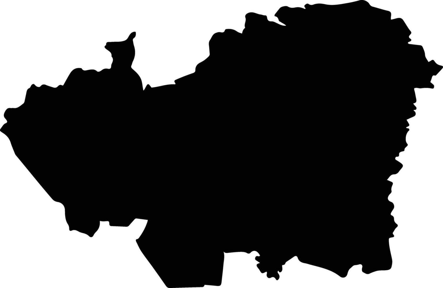 Chilpancingo de los Bravo Mexico silhouette map vector