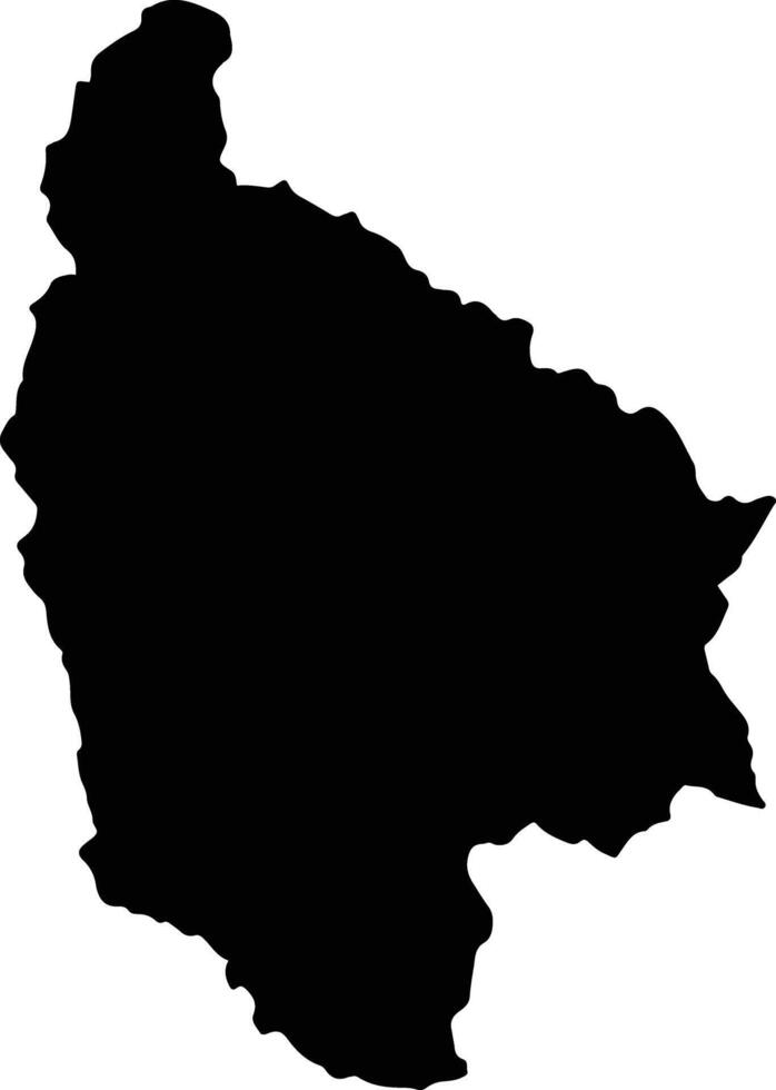 Chincheros Peru silhouette map vector