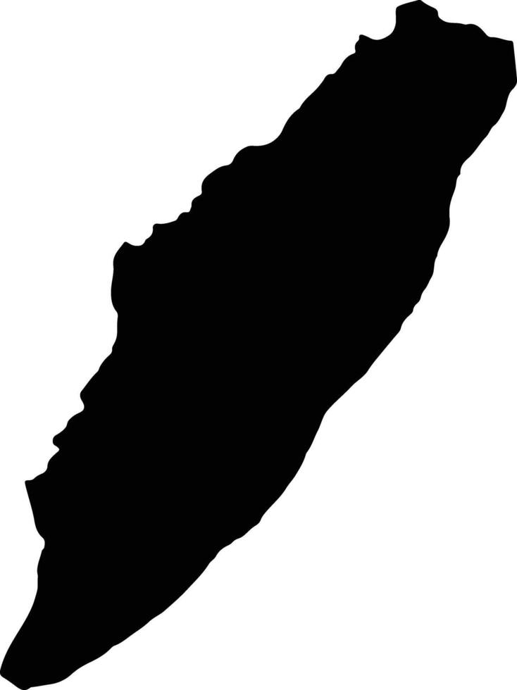 Chipindo Angola silhouette map vector